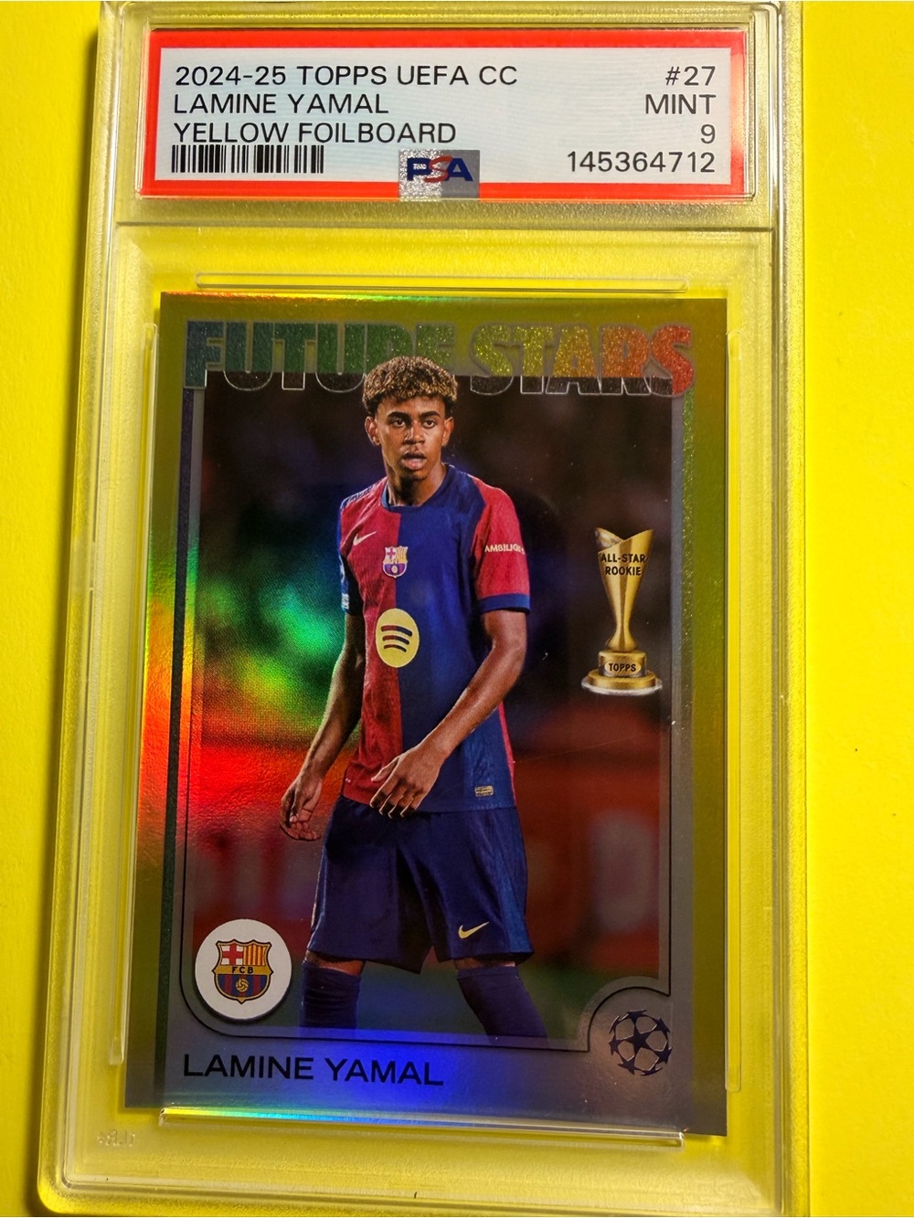 Topps Laminé Yamal Soccer Card - Blue, Black & Yellow